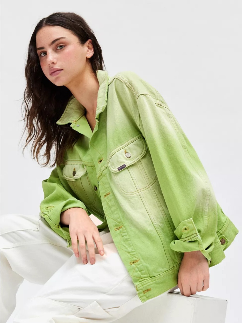 LEVI’S Green Women's Oversized Denim Jacket
